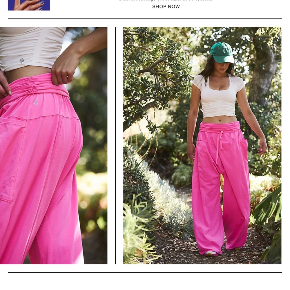 FP Movement Hot Shot Pant Vibrant Pink Women's Wide-Leg Pants